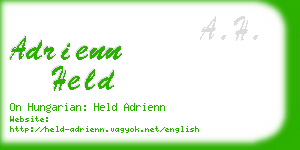 adrienn held business card